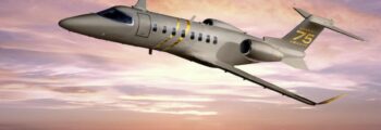 **location jet privé** : Citation VII au coucher du soleil.
